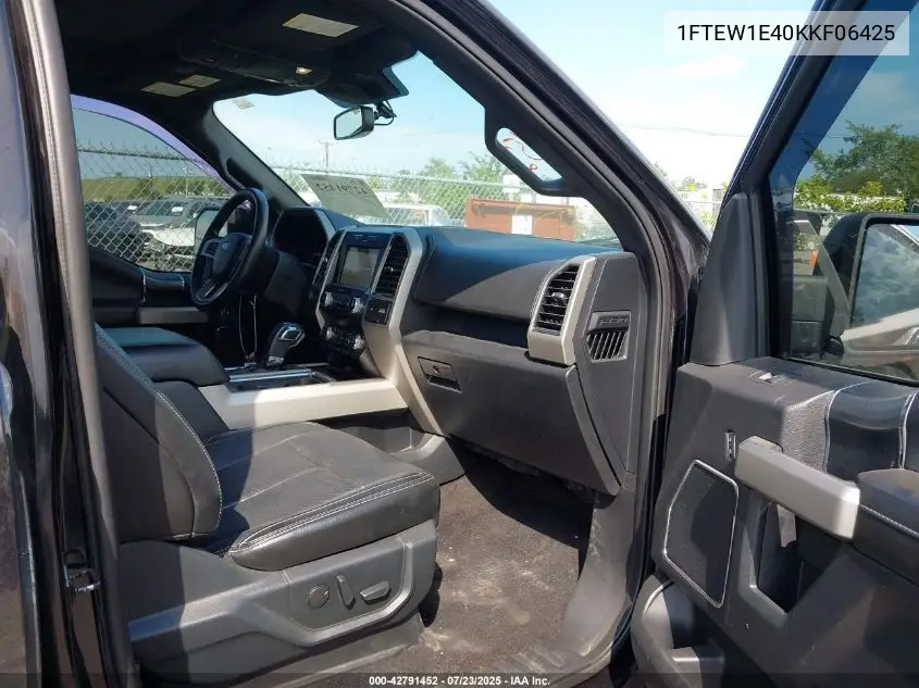 1ftew1e40kkf06425 1FTEW1E40KKF06425 2019 Ford F-150 Lariat