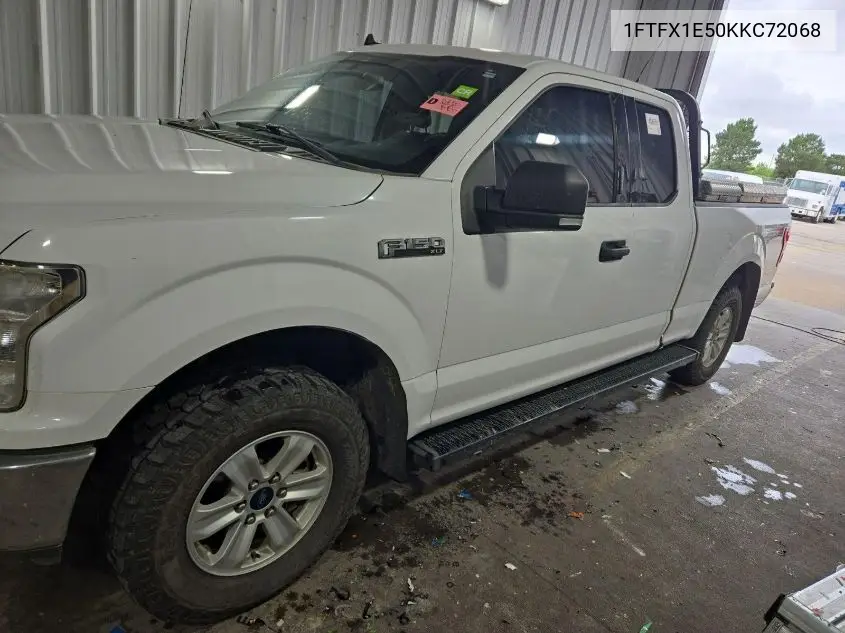 2019 Ford F150 Super Cab VIN: 1FTFX1E50KKC72068 Lot: 42828005