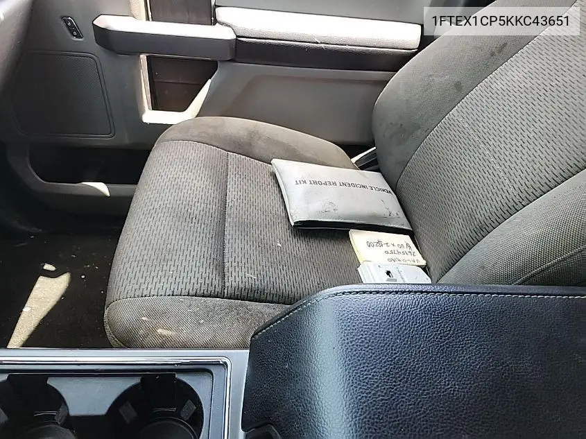 1FTEX1CP5KKC43651 2019 Ford F-150 Xlt