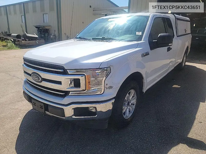 1FTEX1CP5KKC43651 2019 Ford F-150 Xlt