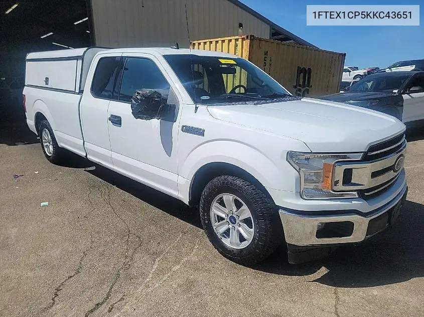 1FTEX1CP5KKC43651 2019 Ford F-150 Xlt