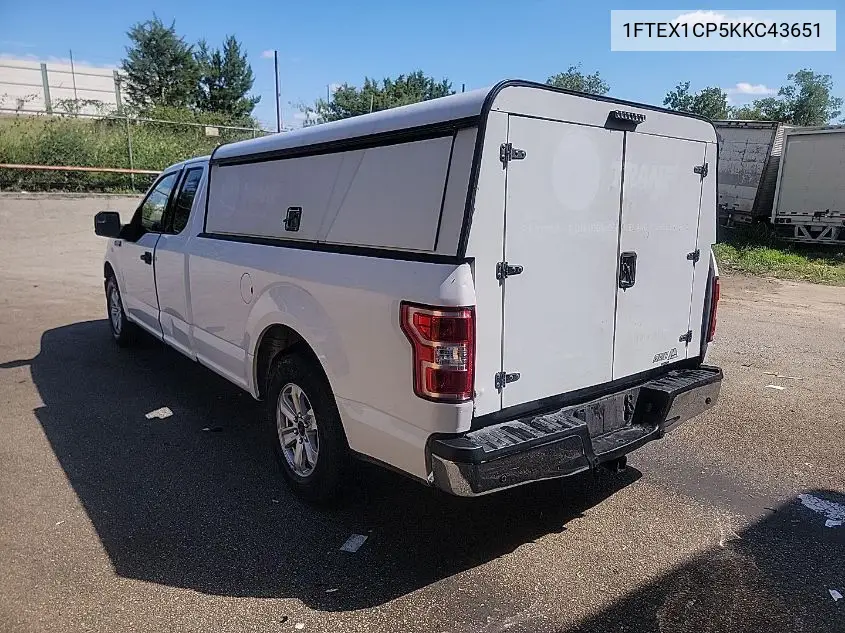 1FTEX1CP5KKC43651 2019 Ford F-150 Xlt