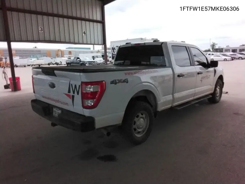 2021 Ford F-150 Xl VIN: 1FTFW1E57MKE06306 Lot: 42636168
