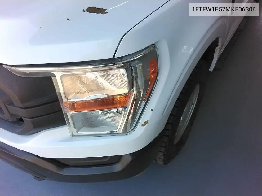 2021 Ford F-150 Xl VIN: 1FTFW1E57MKE06306 Lot: 42636168