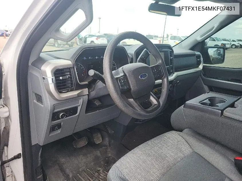 2021 Ford F150 Super Cab VIN: 1FTFX1E54MKF07431 Lot: 42636602