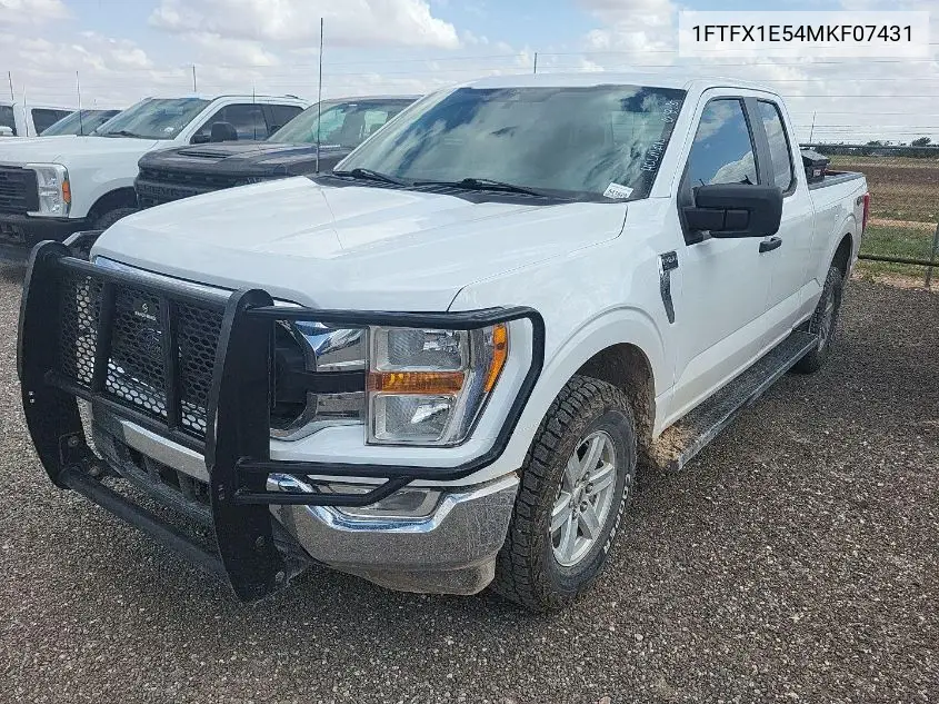2021 Ford F150 Super Cab VIN: 1FTFX1E54MKF07431 Lot: 42636602