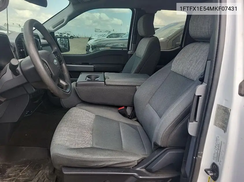 2021 Ford F150 Super Cab VIN: 1FTFX1E54MKF07431 Lot: 42636602
