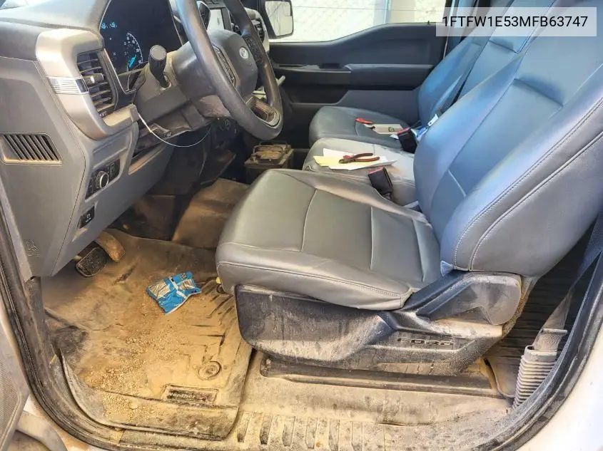 2021 Ford F150 Supercrew VIN: 1FTFW1E53MFB63747 Lot: 42636623