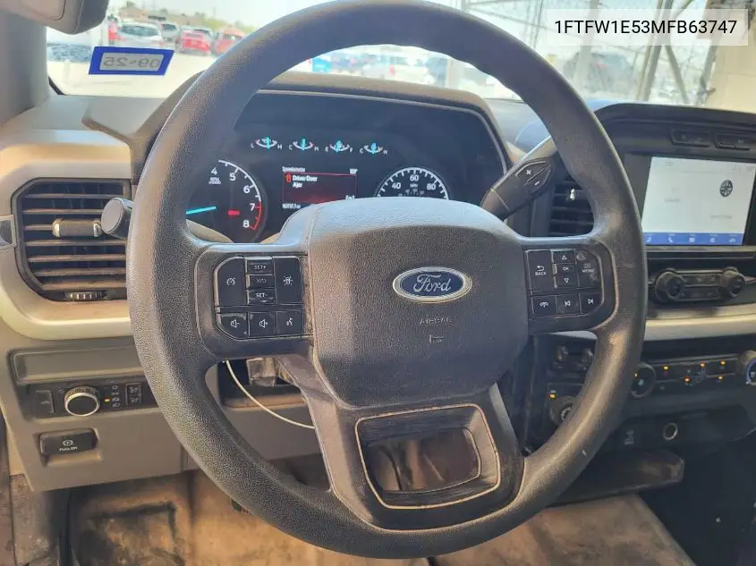 2021 Ford F150 Supercrew VIN: 1FTFW1E53MFB63747 Lot: 42636623