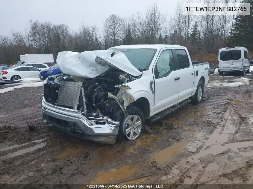 2022 Ford F-150 Xlt VIN: 1FTEW1EP3NFB82765 Lot: 12221046