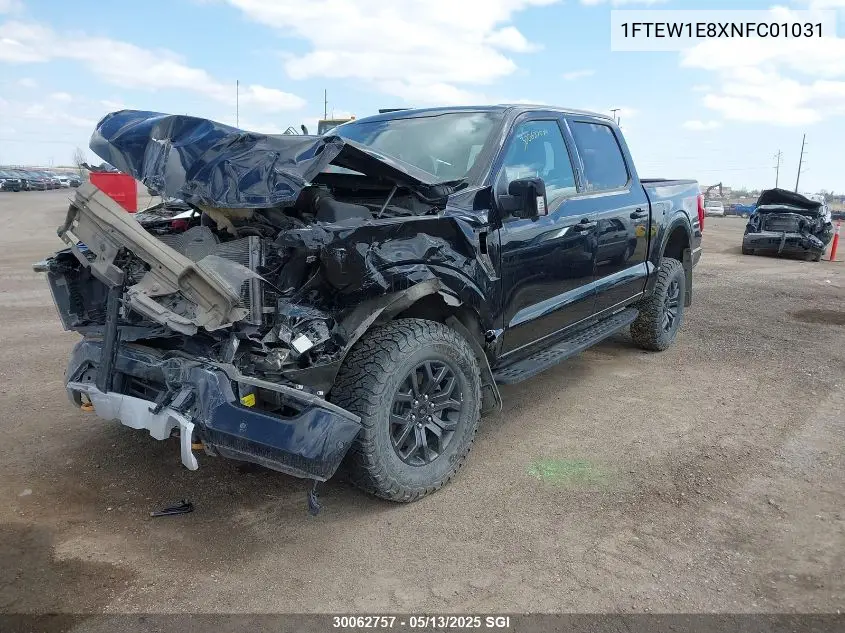 2022 Ford F150 Supercrew VIN: 1FTEW1E8XNFC01031 Lot: 30062757
