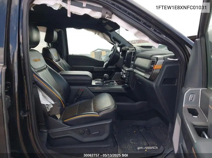 2022 Ford F150 Supercrew VIN: 1FTEW1E8XNFC01031 Lot: 30062757