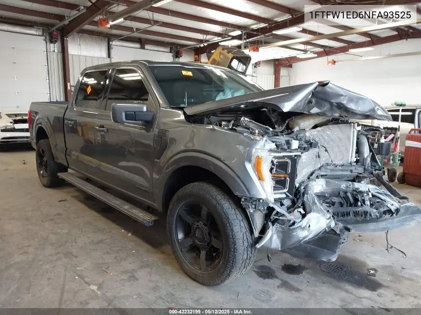 2022 Ford F-150 Lariat VIN: 1FTFW1ED6NFA93525 Lot: 42232199