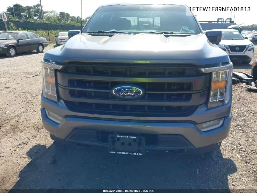 2022 Ford F-150 Lariat VIN: 1FTFW1E89NFA01813 Lot: 42512388