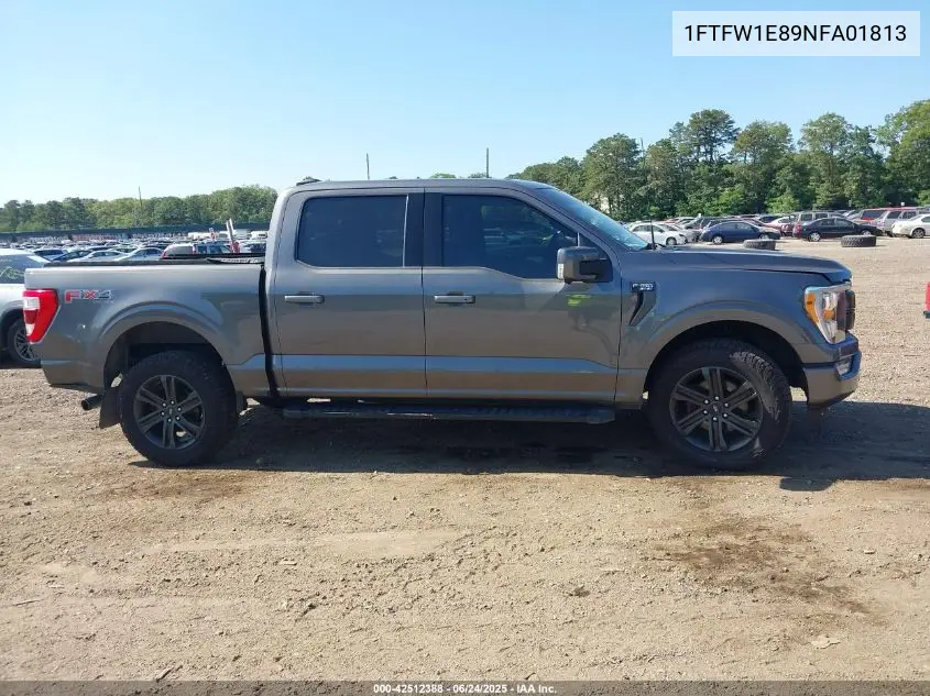 2022 Ford F-150 Lariat VIN: 1FTFW1E89NFA01813 Lot: 42512388