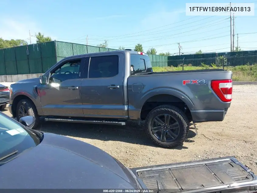 2022 Ford F-150 Lariat VIN: 1FTFW1E89NFA01813 Lot: 42512388