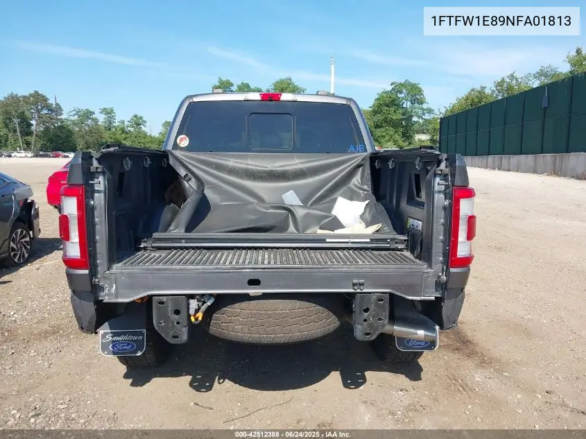 2022 Ford F-150 Lariat VIN: 1FTFW1E89NFA01813 Lot: 42512388
