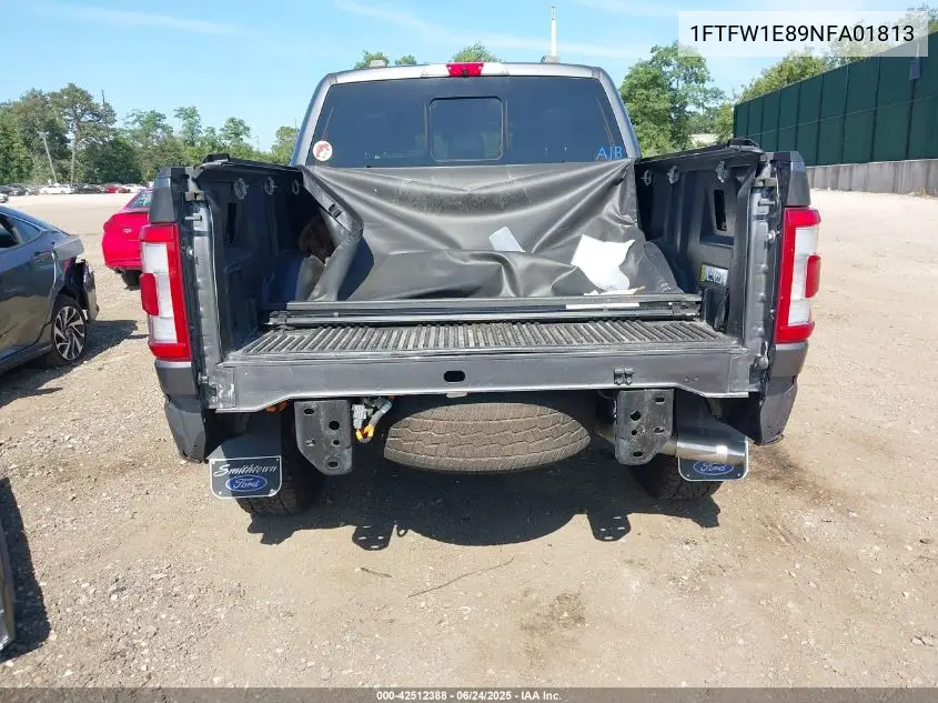 2022 Ford F-150 Lariat VIN: 1FTFW1E89NFA01813 Lot: 42512388