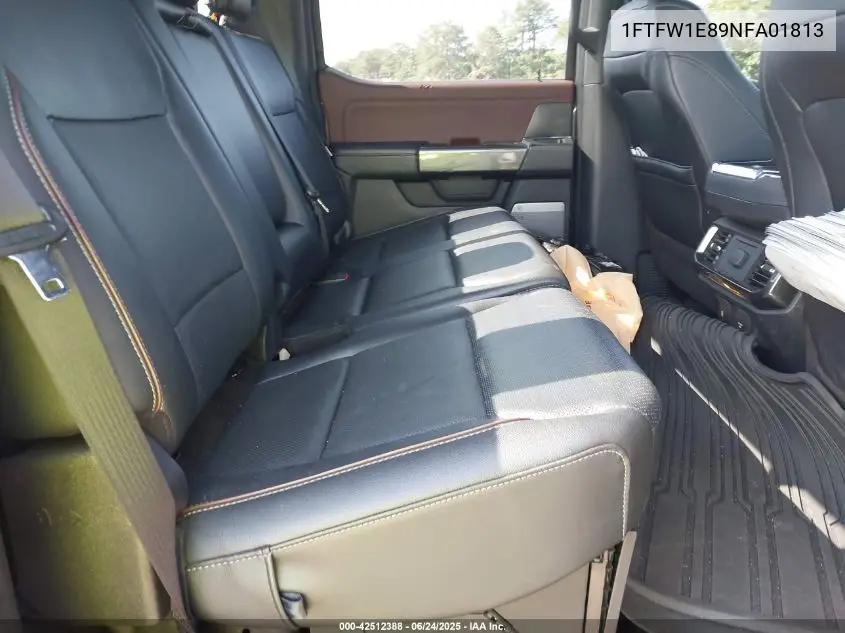 2022 Ford F-150 Lariat VIN: 1FTFW1E89NFA01813 Lot: 42512388