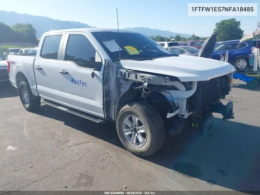 2022 Ford F-150 Xl VIN: 1FTFW1E57NFA18485 Lot: 42546098