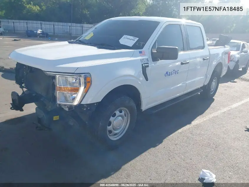 2022 Ford F-150 Xl VIN: 1FTFW1E57NFA18485 Lot: 42546098