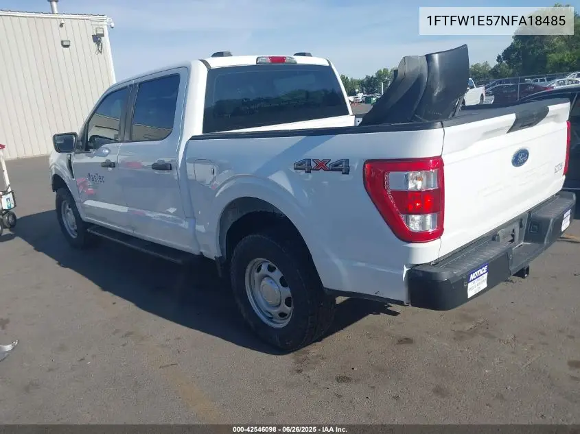 2022 Ford F-150 Xl VIN: 1FTFW1E57NFA18485 Lot: 42546098