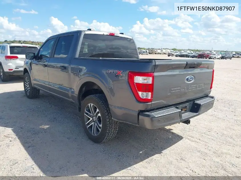2022 Ford F-150 Xl VIN: 1FTFW1E50NKD87907 Lot: 42552111