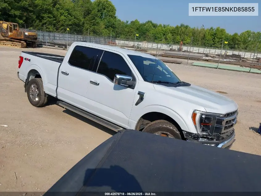 2022 Ford F-150 Lariat VIN: 1FTFW1E85NKD85855 Lot: 42570718