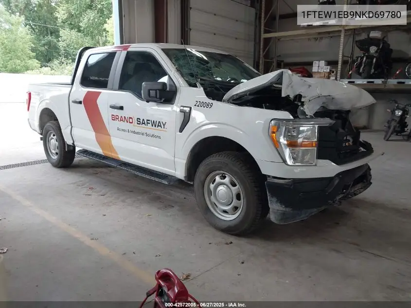 2022 Ford F-150 Xl VIN: 1FTEW1EB9NKD69780 Lot: 42572005