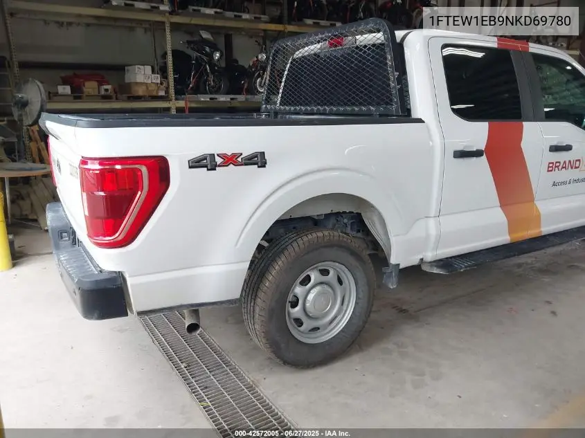 2022 Ford F-150 Xl VIN: 1FTEW1EB9NKD69780 Lot: 42572005