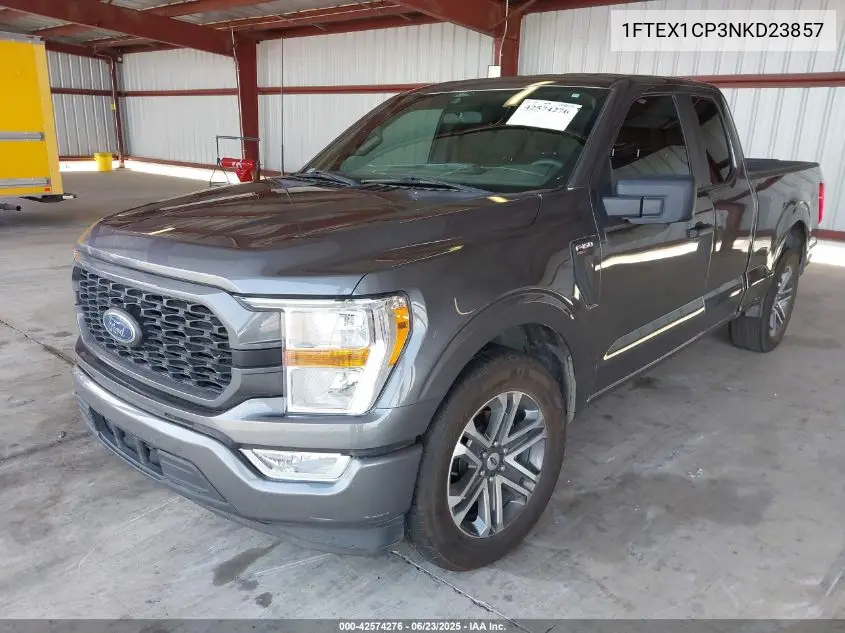 2022 Ford F150 Super Cab VIN: 1FTEX1CP3NKD23857 Lot: 42574276