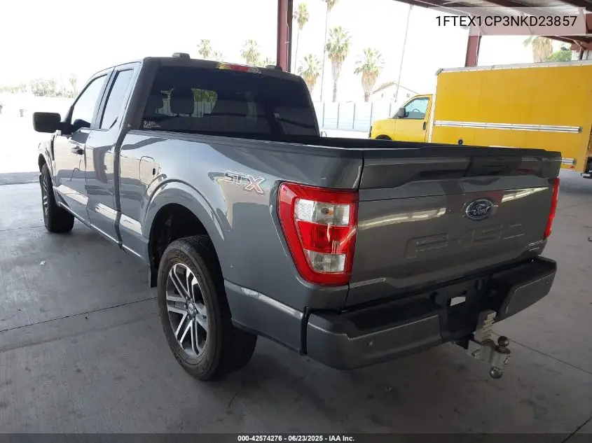 2022 Ford F150 Super Cab VIN: 1FTEX1CP3NKD23857 Lot: 42574276