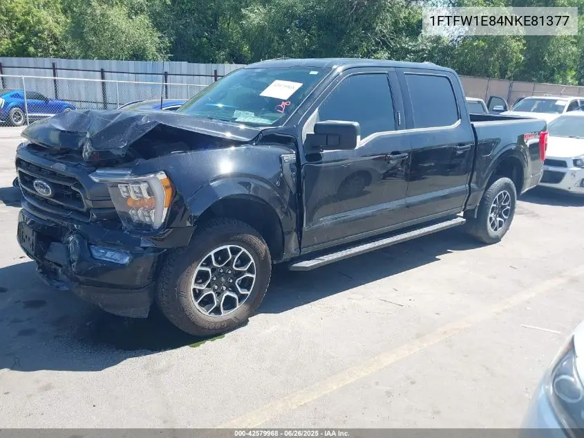 2022 Ford F-150 Xlt VIN: 1FTFW1E84NKE81377 Lot: 42579968