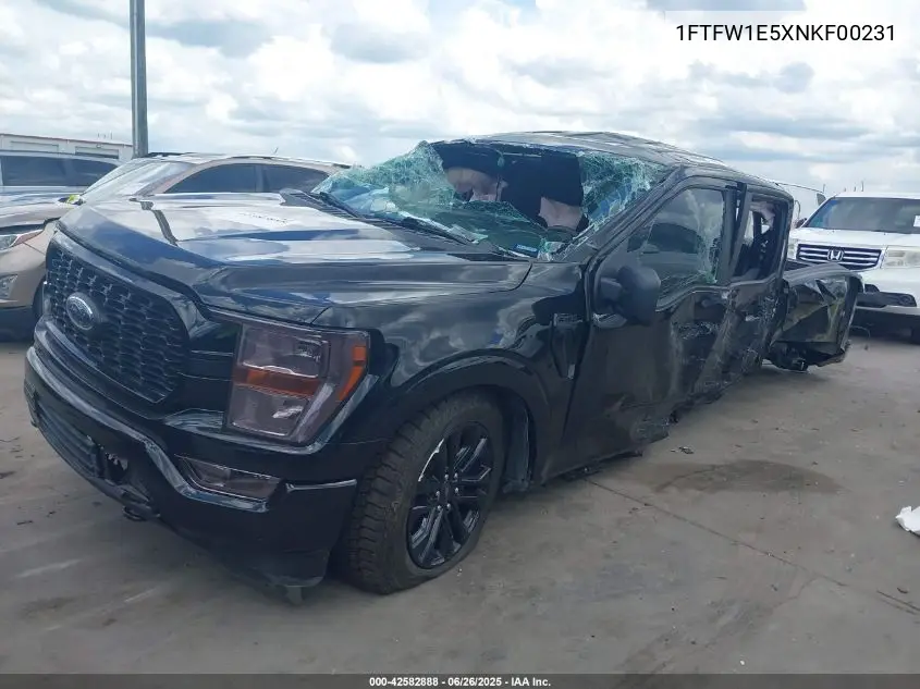 2022 Ford F150 Xl VIN: 1FTFW1E5XNKF00231 Lot: 42582888
