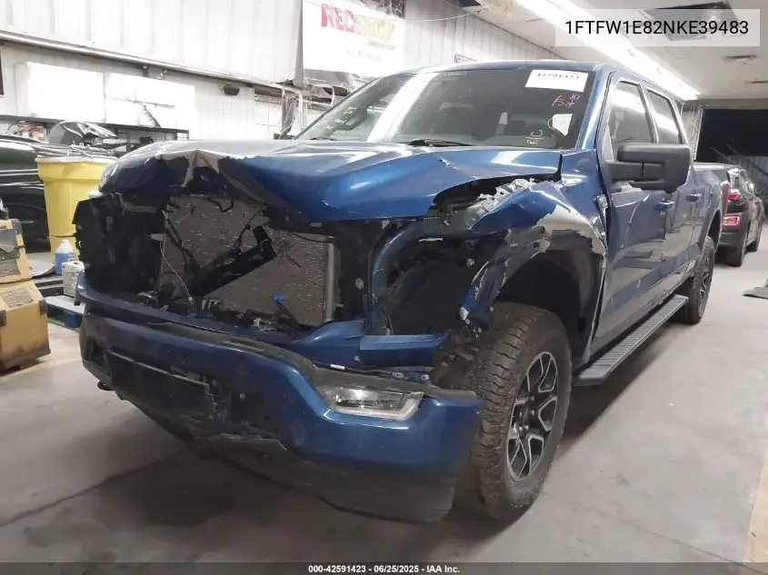 2022 Ford F-150 Xlt VIN: 1FTFW1E82NKE39483 Lot: 42591423