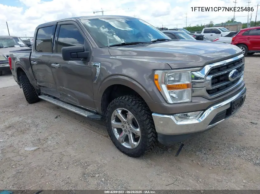 2022 Ford F-150 Xlt VIN: 1FTEW1CP7NKE25486 Lot: 42591503