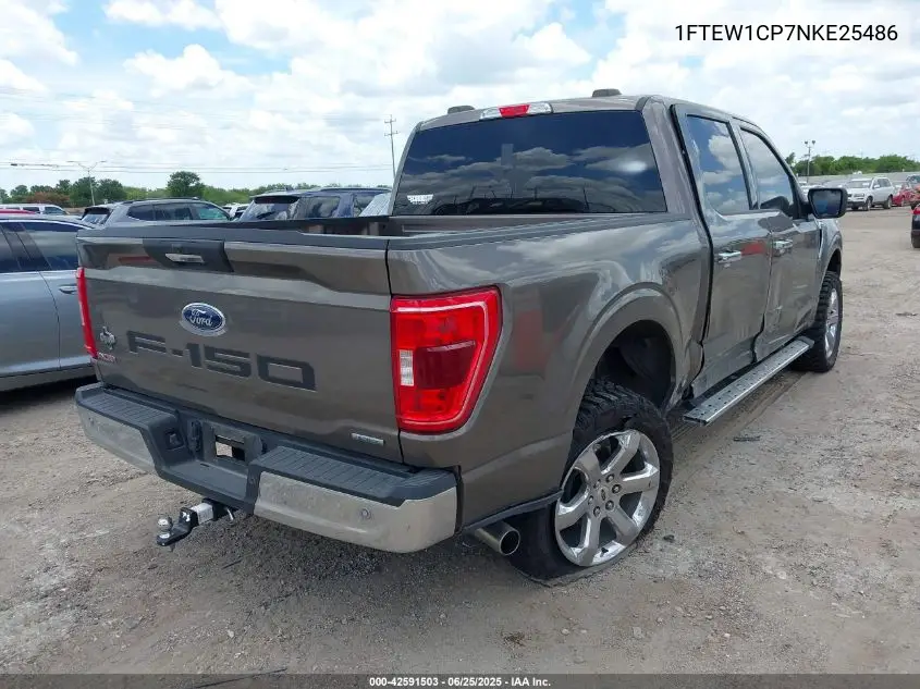 2022 Ford F-150 Xlt VIN: 1FTEW1CP7NKE25486 Lot: 42591503