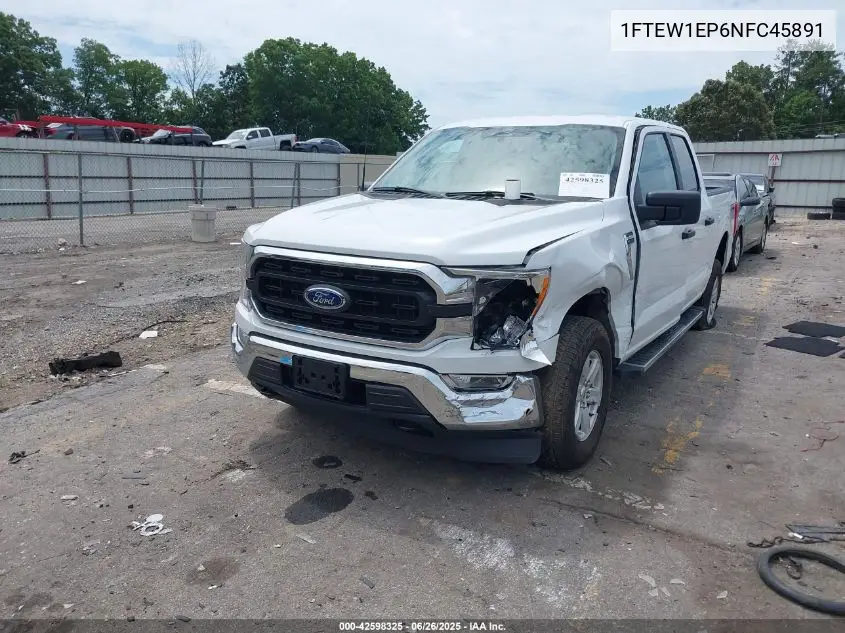 2022 Ford F-150 Xlt VIN: 1FTEW1EP6NFC45891 Lot: 42598325