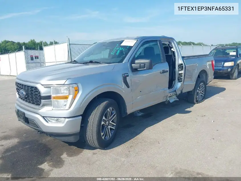 2022 Ford F-150 Xl VIN: 1FTEX1EP3NFA65331 Lot: 42601392