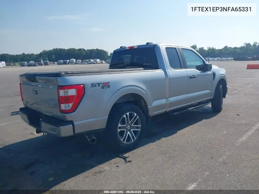 2022 Ford F-150 Xl VIN: 1FTEX1EP3NFA65331 Lot: 42601392