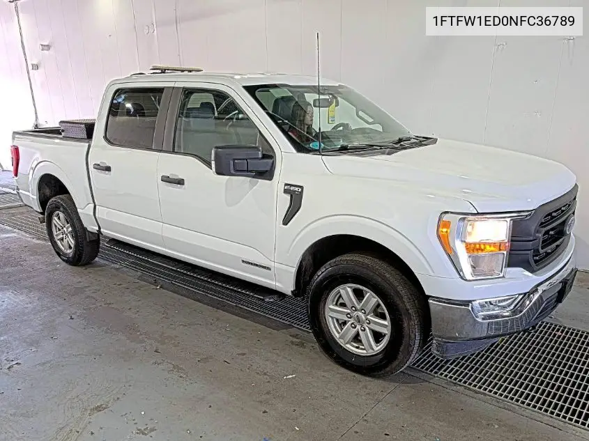 2022 Ford F150 Supercrew VIN: 1FTFW1ED0NFC36789 Lot: 42615390