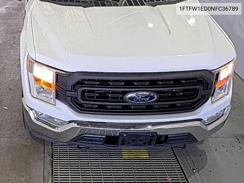 2022 Ford F150 Supercrew VIN: 1FTFW1ED0NFC36789 Lot: 42615390