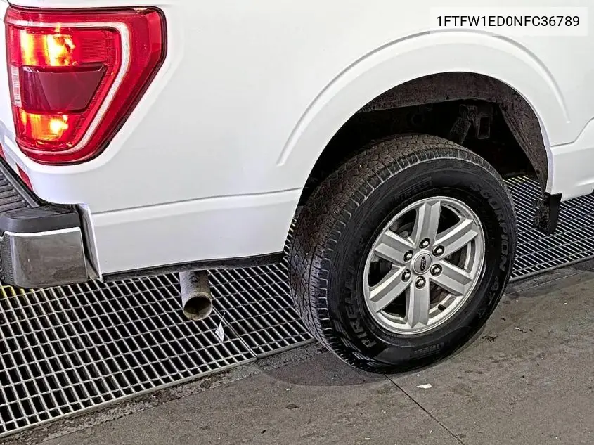 2022 Ford F150 Supercrew VIN: 1FTFW1ED0NFC36789 Lot: 42615390