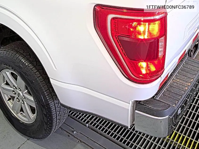 2022 Ford F150 Supercrew VIN: 1FTFW1ED0NFC36789 Lot: 42615390