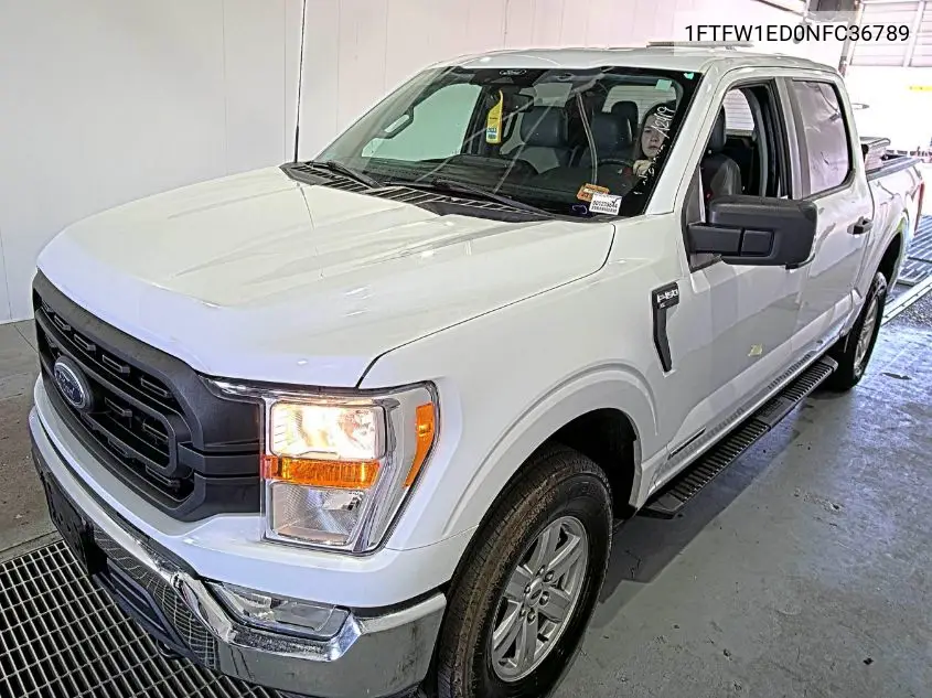 2022 Ford F150 Supercrew VIN: 1FTFW1ED0NFC36789 Lot: 42615390