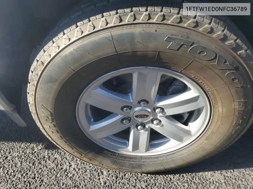 2022 Ford F150 Supercrew VIN: 1FTFW1ED0NFC36789 Lot: 42615390