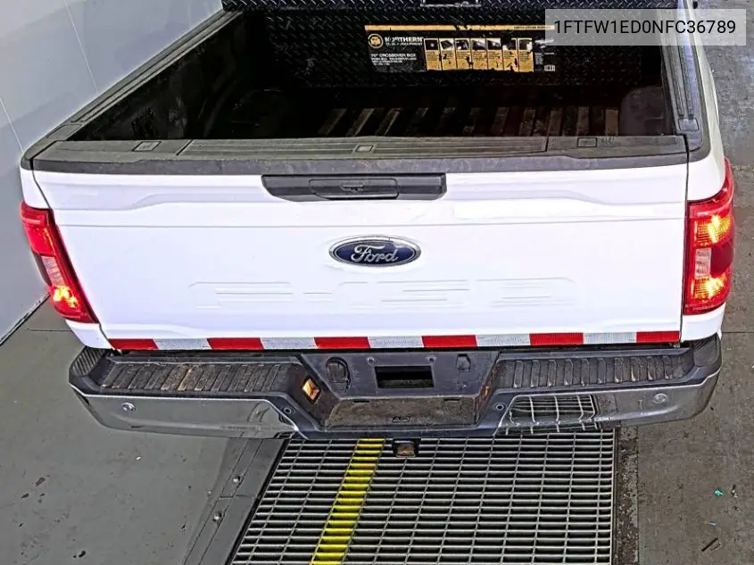 2022 Ford F150 Supercrew VIN: 1FTFW1ED0NFC36789 Lot: 42615390