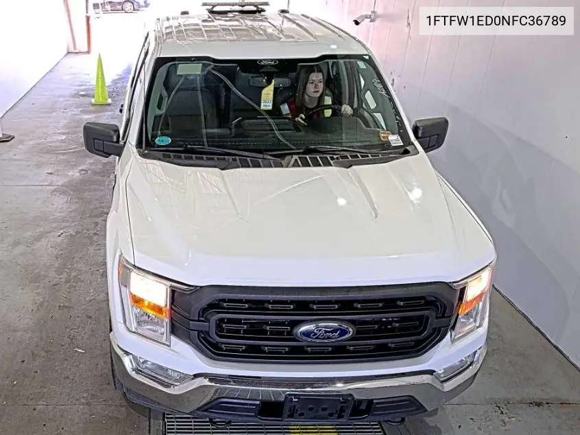2022 Ford F150 Supercrew VIN: 1FTFW1ED0NFC36789 Lot: 42615390