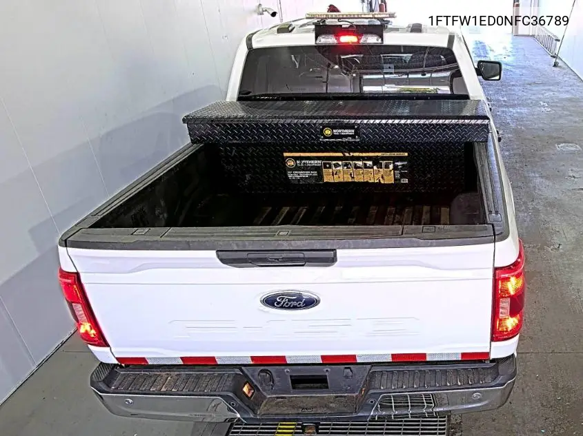 2022 Ford F150 Supercrew VIN: 1FTFW1ED0NFC36789 Lot: 42615390