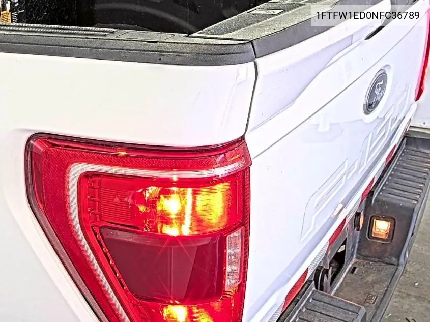 2022 Ford F150 Supercrew VIN: 1FTFW1ED0NFC36789 Lot: 42615390